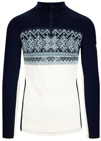 Dale of Norway Vail Masculine Base Layer - Wool Half Zip Sweater - Slim Fit