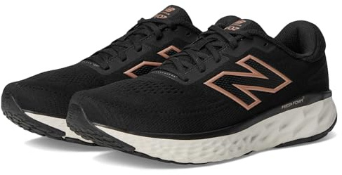 New Balance Damen Fresh Foam X EVOZ v4 Laufschuhe, Phantom/Black/Silver Metallic/Sea Salt, 42.5/M