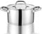 Herogo Casserole à induction 22 cm, 5 l, en acier inoxydable, avec couvercle en verre, convient pour tous les types de feux, non peinte et passe au lave-vaisselle