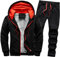 Zweiteiliges Herren Sportset Für Frühling Und Herbst, Sale Zweiteiliges Set Aus Lockerem, Lässigem Kapuzenpullover + Hose, Günstig Weiches Warmes Bequemes Zweiteiliges Set