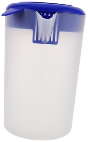 Cabilock Jarra De Plástico 5l Con Tapa y Jarra De Agua De Gran Capacidad Diseño Ergonómico Adecuado Para Té Frío Jugos y Bebidas Frías Con De Medición Esmeriladas