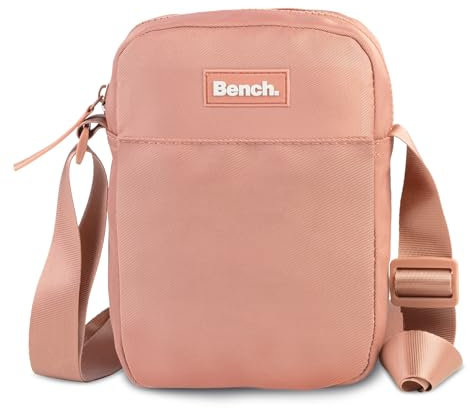 Bench Nova Damen und Herren Mini Bag Umhängetasche Tasche Handtasche Schultertasche Crossbody-Tasche, altrosa, 19 x 14 x 5 cm