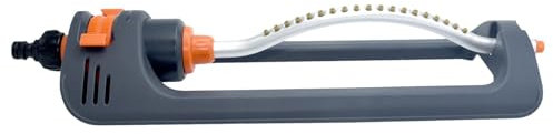 Aspersor de agua oscilante, aspersor de césped de material ABS, aspersor en trineo adecuado tanto para riego como para enfriar, aspersor rectangular perfecto para regar flores o hierba,
