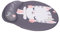 DIYEAH Tapis de Souris Repose-Poignet Reste du Poignet Informatique de Poignet de Souris bureautique Accessoires Tapis de Souris Gamer Repose Poignet Coussinet de PU Grey