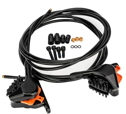 CHEOTIME Hydraulic Brake Caliper, CNC Aluminum Alloy 22mm Piston Front Rear Pre-Filled Mineral Oil for All Hydraulic Shifters for Road & Gravel Bikes