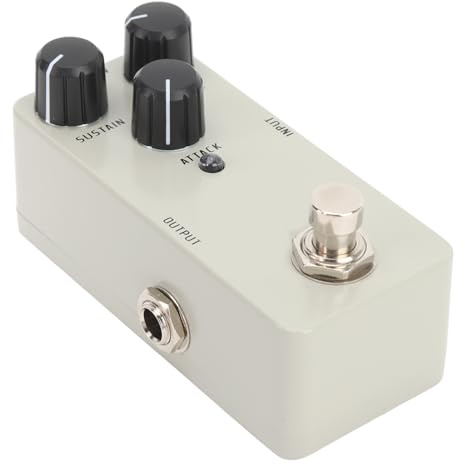 Dpofirs Electric Guitar Compressor Pedal Compact Full Analog Circuit True Bypass for Music Enthusiasts Aluminium Alloy and Rubber