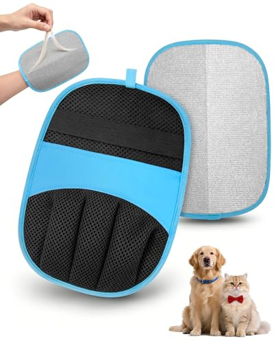 RZPTL Pet Hair Removal Glove, 1 Pack Five-Finger Tool for Dogs and Cats | Electrostatic Magic Brush, Reusable, Ideal for Furniture, Clothes, Car Seats, Grooming or Cleaning Needs (1 Pcs)