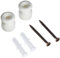 Merlotti 40.406 Aisladores para Cables Trenzados, Color Blanco, Set de 6 Piezas