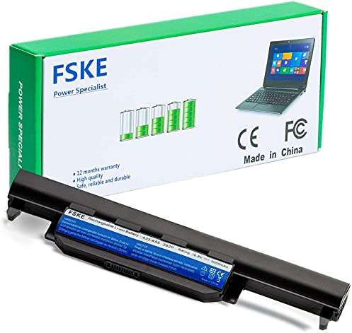 FSKE A32-K55 Akku für ASUS K55 F75A F55A R704V K55VD K55V X55A K55A X55C X75V X75VD X75A F55C F55 F75 F75V Notebook Battery,10.8V 5000mAh 6-Zellen