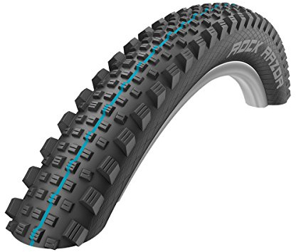 Schwalbe Unisex's Rock Razor Evo, Apex, Snakeskin, TLE Tyres, Black, 65-584, 27260RAZORAA