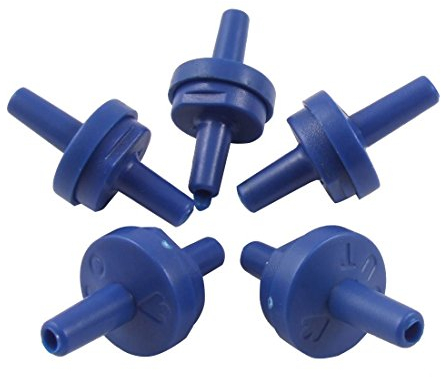 XMHF luftpumpenrückschlagventil für Aquarium Air Pumpe Rückschlagventil Blau für Fische Tank 5 Pcs