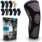 POWERLIX Kniebandage für Damen/Männer, Kompression Kniestütze für Meniskusriss, Arthritis, Linddert Kniescherzen, ACL, Laufen, Gewichtheben, Basketball, Volleyball, Sport, Rosa, XL