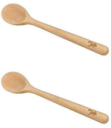 Tala Wooden Spoon Solid Beechwood 14 for Baking & Cooking Kitchen Utensil (Pack of 2)