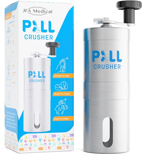 JFA Medical Pill Grinder/Crusher - Crushes Multiple Tablets/Pills into a fine Powder