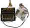 Humbucker Gitarren-Pickups Humbucker-Pickups Hals- Und Bridge-Pickup 4C-Kabel-Kabelbaum Push-Pull-Soll-Set Für Gibson Epiphone-Gitarre (Color : Gold Black Frame)