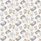 100x160cm Zebra Elefant Tiger Babys 100% Baumwolle Baumwollstoff Kinder Meterware Handwerken Nähen Stoff (100x160cm)