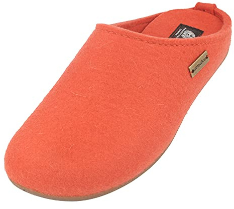 HAFLINGER Everest Fundus Filzpantoffeln im schlichten Design Zimt, Gr. 43
