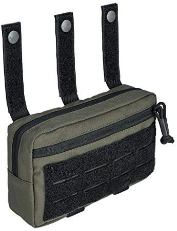 IDOGEAR Tactical Dump Drop Pouch Molle Sub Abdominal Carrying Kit Bag Tactical Pouches with Hook and Loop Panel for Vest 500D Nylon Dual-Purpose