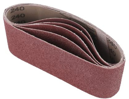 Nastro abrasivo in ossido di alluminio, 100 mm x 910 mm, 40/60/80/120/240/320, nastro abrasivo per levigatrice a nastro (confezione da 12)