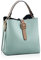 NICOLE & DORIS Damen Handtaschen Klein Schultertaschen Frauen Umhängetasche Stilvolle Beuteltasche Handy Tasche Weiche Ledertasche mit 2 Schulterriemen Grün