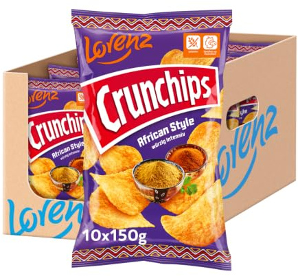 LORENZ | Crunchips African Style | 10 x 150 g | vegan