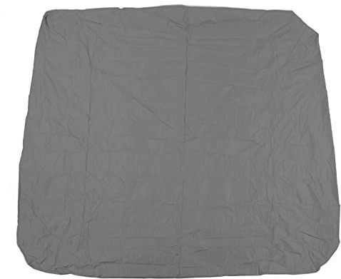 Fdit Carré Imperméable à l'eau 190 Enduit d'argent Polyester Taff Résistant aux Intempéries Bain à Remous Couverture de Spa Protecteur Bain équipement de Protection des Sources Chaudes (Gris)