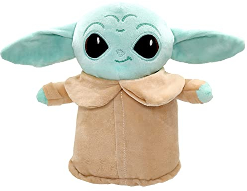Grogu Kuscheltier, Baby Y0da Kuscheltier, 28CM Star Wars Kuscheltier, Mandalorian Plüschtier, Y0da Plushie, Baby Y0da Plush, Grogu Plüsch, Kawaii Stofftier, Plüschfigur für Kinder Spielzeug Geschenk