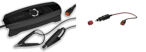 CTEK CS One, Chargeur De Batterie 12V, Intelligent, Voiture Et Moto, Mainteneur De Charge avec Charge Adaptative, App Et Pinces sans Polarité & Câble Standard/pour Allume-Cigare Allume-Cigare 56263