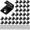 Starter-Clips für Terrassendielen, 316 Edelstahl, schwarz, Universal-Starter-Clips, versteckte Befestigungselemente mit Terrassenschrauben, 40 Stück