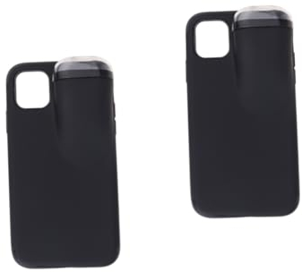 BESTonZON 2stücke TPU Handyhülle Und Kopfhörer Schutzcover Für Stilvolles Langlebiges Design in Schwarz Schützt Vor Kratzern Und Schäden Einfacher Zugang Zu Tasten Und Anschlüssen