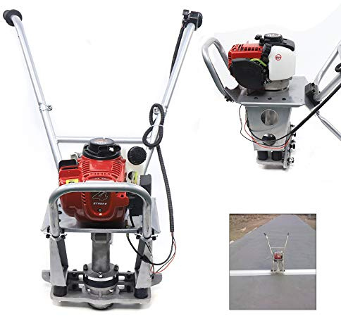 Vibratore per calcestruzzo a benzina a 4 tempi, 900 W, vibratore per cemento 35,8 CC, massetto per calcestruzzo, senza righello, in alluminio, calcestruzzo, raffreddato ad aria, spessore corpo in