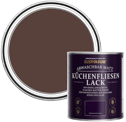 Rust-Oleum Red water resistant Kitchen Tile Paint in Matt Finish - Valentina 750ml