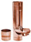 FLORANTIA Fallrohrklappe Kupfer mit Sieb DN 76-120 inkl. Adapter Regenwasserklappe Regenrohrklappe zum Befüllen von Regentonnen, Regenfässer und kleineren Regenwassertanks.