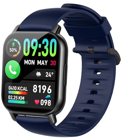 Blueshaweu - Pulsera compatible con WeurGhy Y6 Smart Watch, banda de repuesto de silicona compatible con WeurGhy/Hoxe/Aycy Y6 1,85 pulgadas Smart Watch