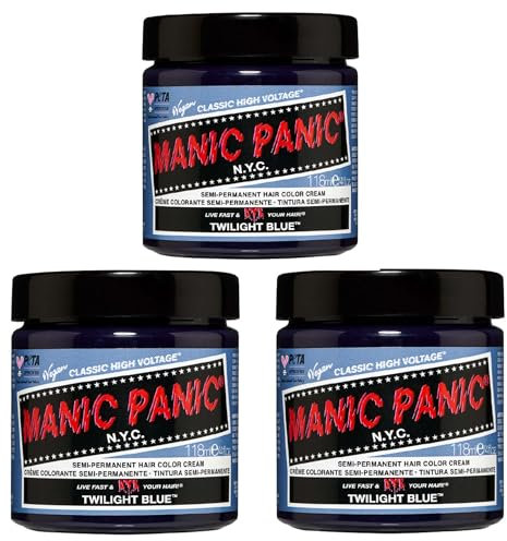 Manic Panic Azul Crepúsculo, Sin crueldad, Vegano y vibrante 3 x 118ml