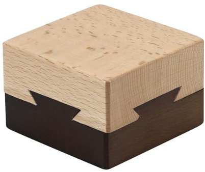 Wooden Magic Secret Puzzle Box Present Brain Teaser Lock Box for Adult with Hidden Compartment for Girlfriend Surprise