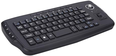 MLWSKERTY Clavier sans Fil 2 4 Ghz avec Fonction Souris Trackball Rétroéclairé pour Les Salles Conférence Les Centres Multimédias
