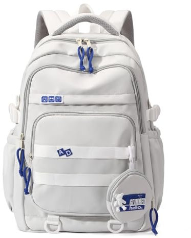 Amythe Schulrucksack Mädchen Teenager, Wasserdicht Daypack, Leichter Schulranzen Mädchen mit Großem Fassungsvermögen Modisch Rucksack für Schule oder Reisen -Weinrot