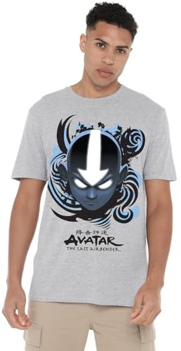 Avatar The Last Airbender Airbender Blue and Black Kanji Unisex T Shirt