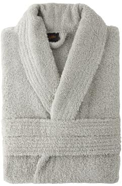 Top Towel Élégant Peignoir pour Femme et Homme 100% Coton, 500 g/m² -Option Capuche-Doux et Absorbant pour Douche, Spa et Piscine, Gris Argent, XXL