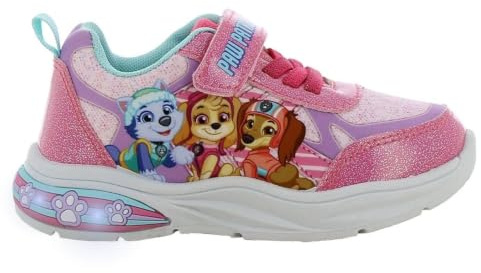 Leomil Paw Patrol Turnschuhe Mädchen mit LED, Schuhe Kinder | Kinderschuhe Mädchen, Blinkschuhe Kinder, Ideal for Schule und Freizeit, Nickelodeon, Geschenk