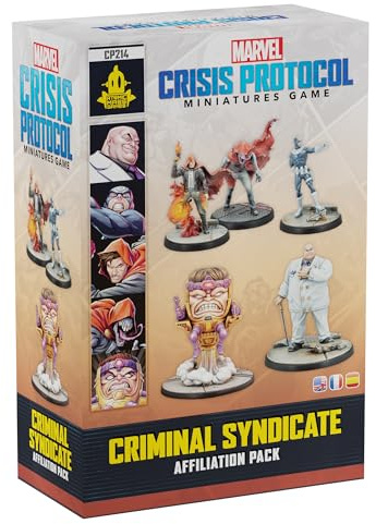 Asmodee, Marvel: Crisis Protocol – Criminal Syndicate, Affiliation Pack | Tabletop, Tactical miniatures game for 2 players, 90-120 minutes, strategy game for ages 14+, multilingual