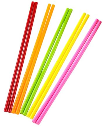 Housoutil 100pezzi Bastoncini Di Colla Caldo Colorati Colla Fai Da Te Resistente Facile Da Sciogliere Adesione Forte Su Diverse Senza Odori Design Glitterato