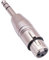 Whltzf Adaptador de 1/4 TRS a XLR hembra XLR hembra a conector estéreo equilibrado de 1/4 para micrófono PC