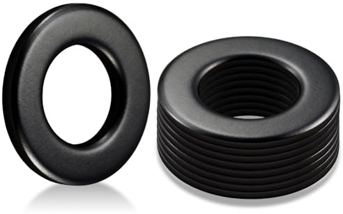 msymsyu Unterlegscheiben M6x12mm, 80 Stück Beilagscheiben DIN 9021 Schwarz | Kohlenstoffstahl M6 Karosseriescheiben für Schrauben, Muttern, Gewindestange, Maschinenbau Elektronik Automobilindustrie