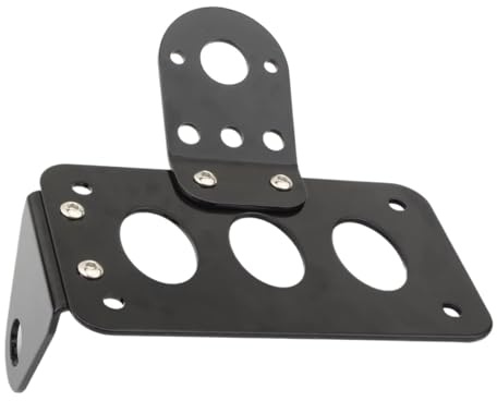 Moto Nummernschildhalter Für Achse Seite Montieren Roller Moped Lizenz Halter Platte Motorrad Anzahl Platte Hinten Rücklicht Halterung Schwarz
