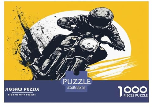 Motorrad Puzzles Perfekt Für Spieleabende Wunderschönes Dekoration 1000-teiliges Anspruchsvolles Mountainbike Puzzle Für Erwachsene Teenager 38x26cm/1000pcs