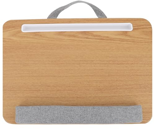 JOINPAYA Bureau Pliable pour Ordinateur Portable Coussin Ergonomique, Table D’écriture Portable Kaki, Support Stable pour Lit et Canapé, pour Travail à Domicile et Étude, 1 Pièce