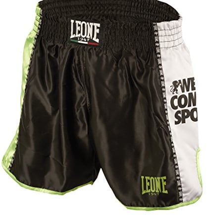 LEONE 1947 Training, Pantalones cortos Kick-thai Unisex adulto, Negro, M