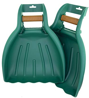 MEKKAPRO Raccogli Foglie da Giardino 2.0 (1 Paio), Rastrello per Foglie con Impugnatura Ergonomica, Realizzati in Plastica Dura e Resistente per la Pulizia di Giardini e Prati